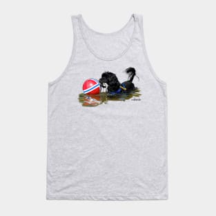 Portuguese Water Dog with Buoy Ball Tank Top